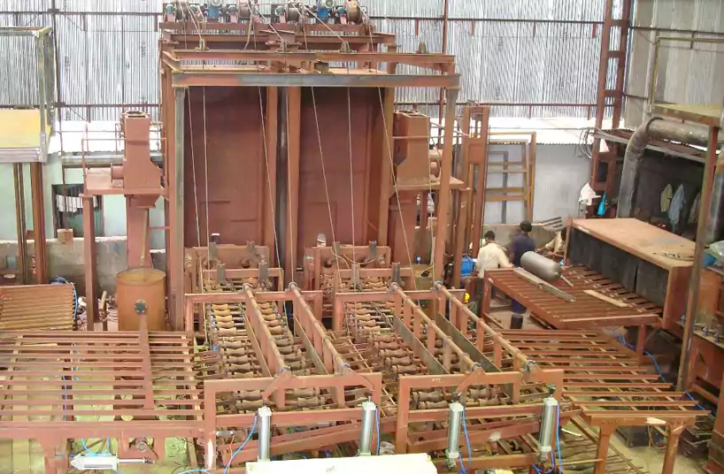 Internal Shot Blasting Machine Vertical Type