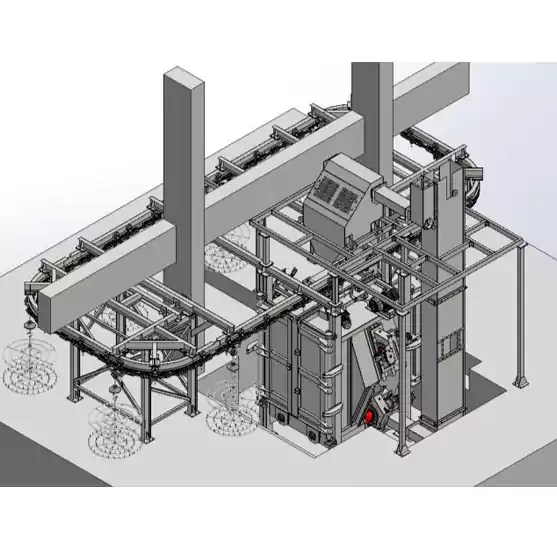 Monorail type Shot Blasting Machine