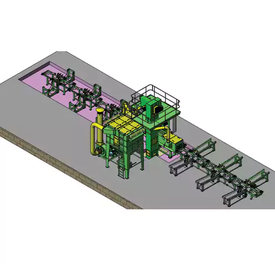 Tube Shot Blasting Machine