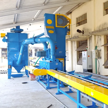 Round bar Shot blasting Machine